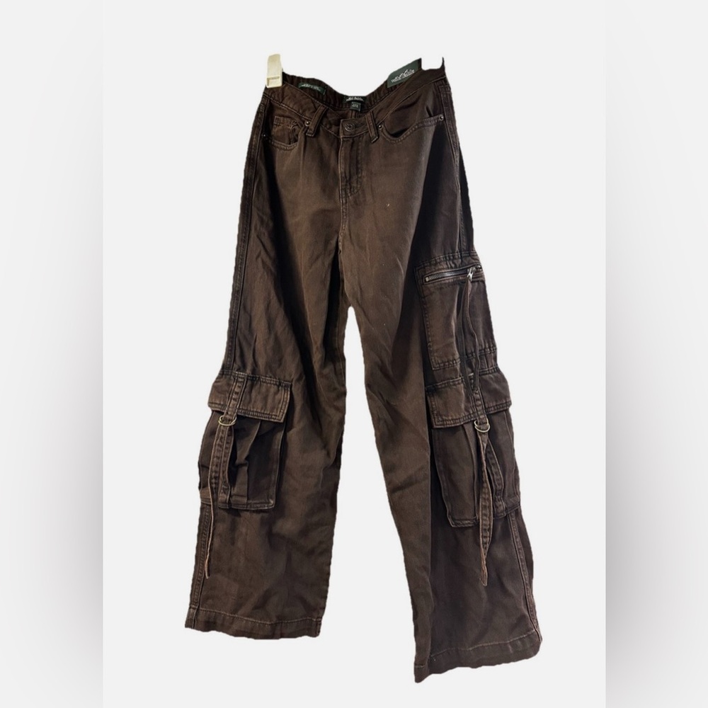 NWT Wild Fable Dark Brown Cargo Pants Size 8